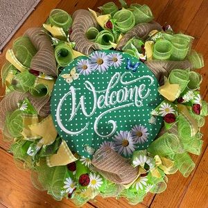 Elegant Handmade Welcome Wreath!